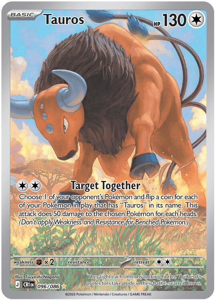 are ox pokemon cards real Tauros - 096/086 [CRI Type:Water One Piece Anime Card Game UK Top 15 Commanders from