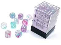 Nebula Wisteria/white Luminary 12mm d6 Dice Block (36 dice)