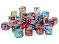 Nebula Primary/blue Luminary 12mm d6 Dice Block (36 dice)