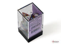 Festive Carousel/white Polyhedral 7-Dice Set