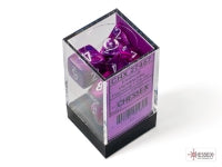 Festive Violet/white Polyhedral 7-Dice Set (Copy)