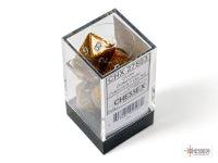 Glitter Gold/silver Polyhedral 7-Dice Set