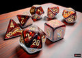 Chessex Scarab Mega-hedral Blue Blood/gold 7-Die Set
