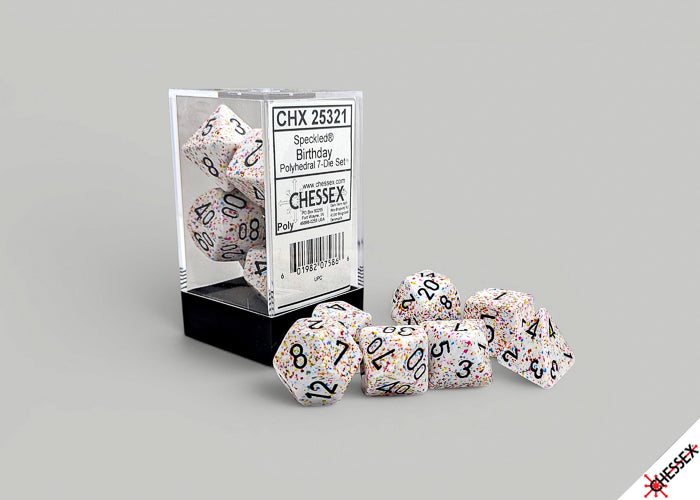 Speckled Birthday Polyhedral 7-Dice Set