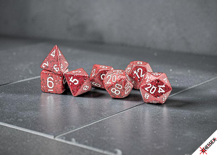 Speckled Lava Stone Polyhedral 7-Dice Set