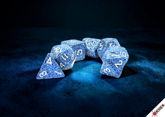Speckled Ocean Stone Polyhedral 7-Dice Set