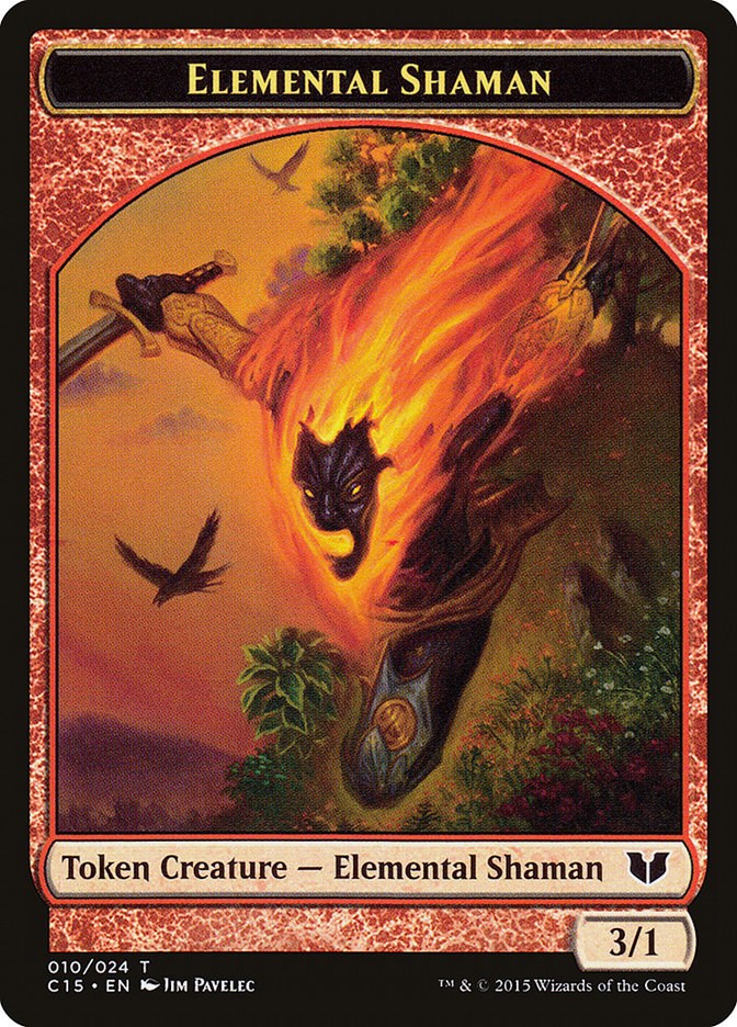 Elemental Shaman // Shapeshifter Double-Sided Token