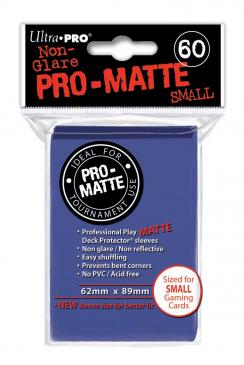 Pro-Matte Small Deck Protectors - Blue (60-Pack)