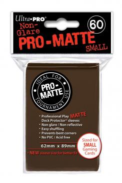 Pro-Matte Small Deck Protectors - Brown (60-Pack)