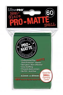 Pro-Matte Small Deck Protectors - Green (60-Pack)