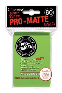 Pro-Matte Small Deck Protectors - Lime Green (60-Pack)