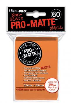 Pro-Matte Small Deck Protectors - Orange (60-Pack)