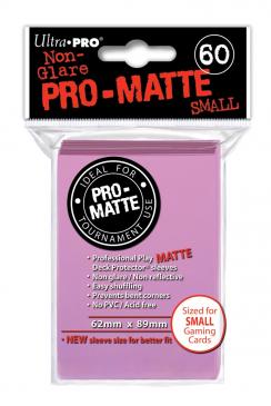 Pro-Matte Small Deck Protectors - Pink (60-Pack)