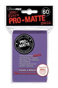 Pro-Matte Small Deck Protectors - Purple (60-Pack)