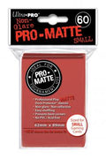 Pro-Matte Small Deck Protectors - Red (60-Pack)