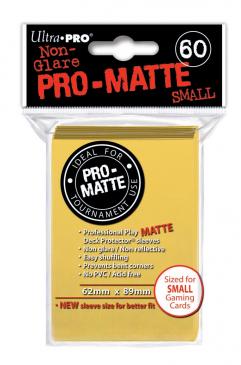 Pro-Matte Small Deck Protectors - Yellow (60-Pack)