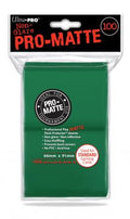 PRO-Matte Standard Deck Protectors - Green (100-Pack)
