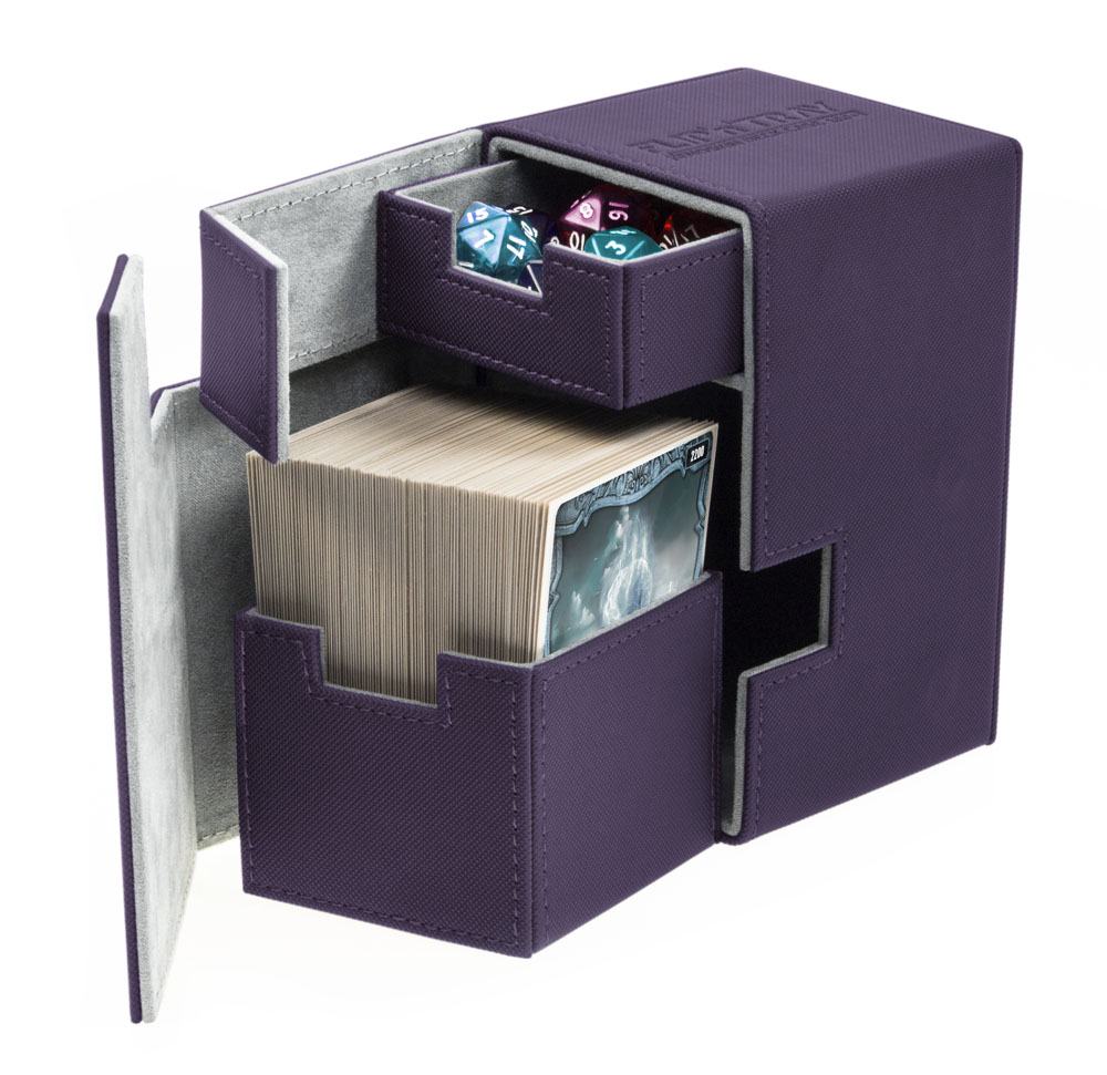 Flip 'n' Tray Deck Case XenoSkin - Purple (Holds 100+)