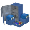 Twin Flip 'n' Tray Deck Case - Blue (Holds 200+)