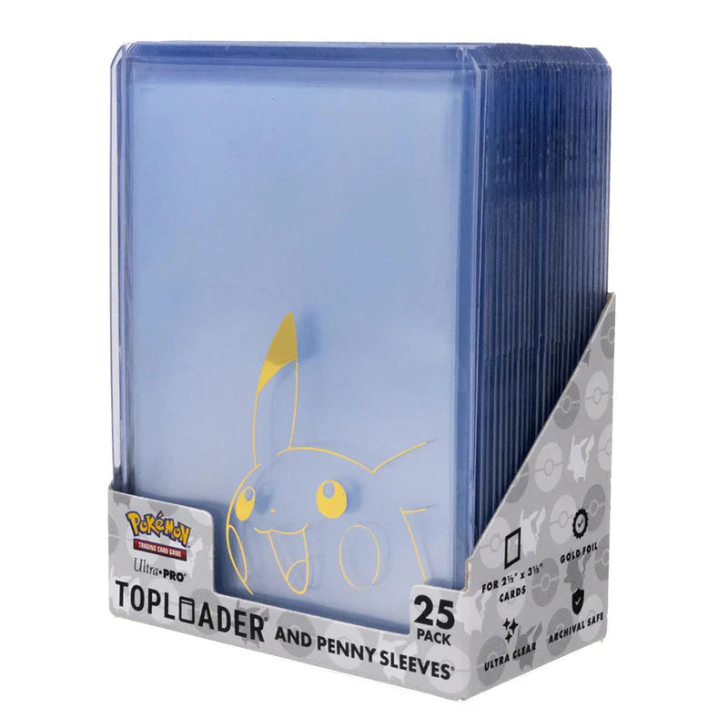 Pikachu TOPLOADER® and PENNY SLEEVES® Combo Pack for the Pokémon Trading Card Game (25 PACK)