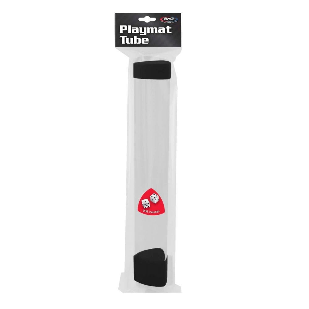 BCW Playmat Tube with Dice Cap - Black