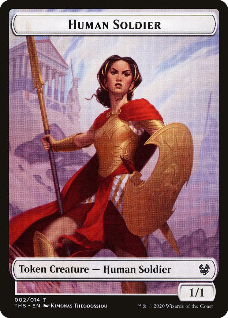 Human Soldier // Elemental Double-Sided Token