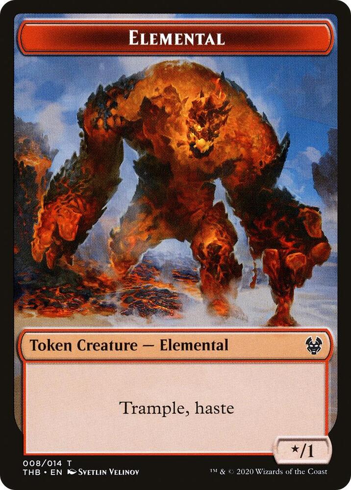 Human Soldier // Elemental Double-Sided Token (Back)