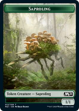 Beast // Saproling Double-Sided Token (Back)