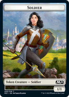 Soldier // Treasure Double-sided Token