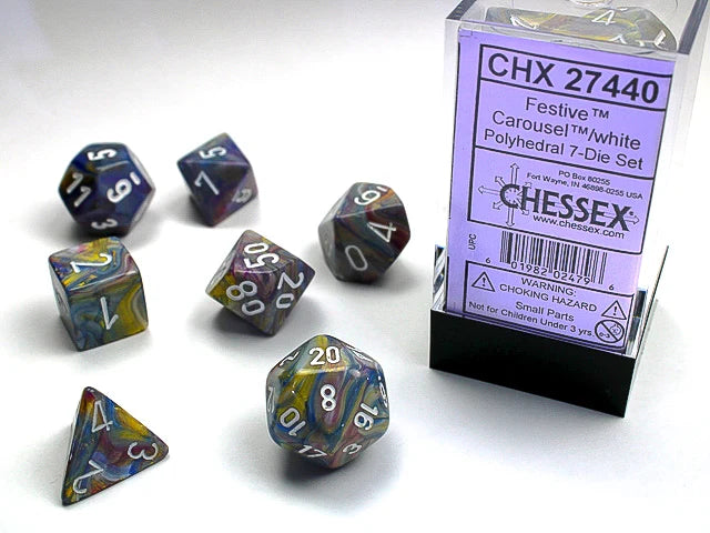 Festive Mini 7 Die Set Carousel/White