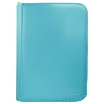 Vivid 4-Pocket Zippered PRO-Binder - Light Blue