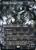 Vraska, Betrayal's Sting (Borderless) (Step-and-Compleat Foil)