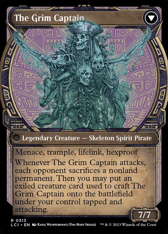 Throne of the Grim Captain (Showcase) (Back)