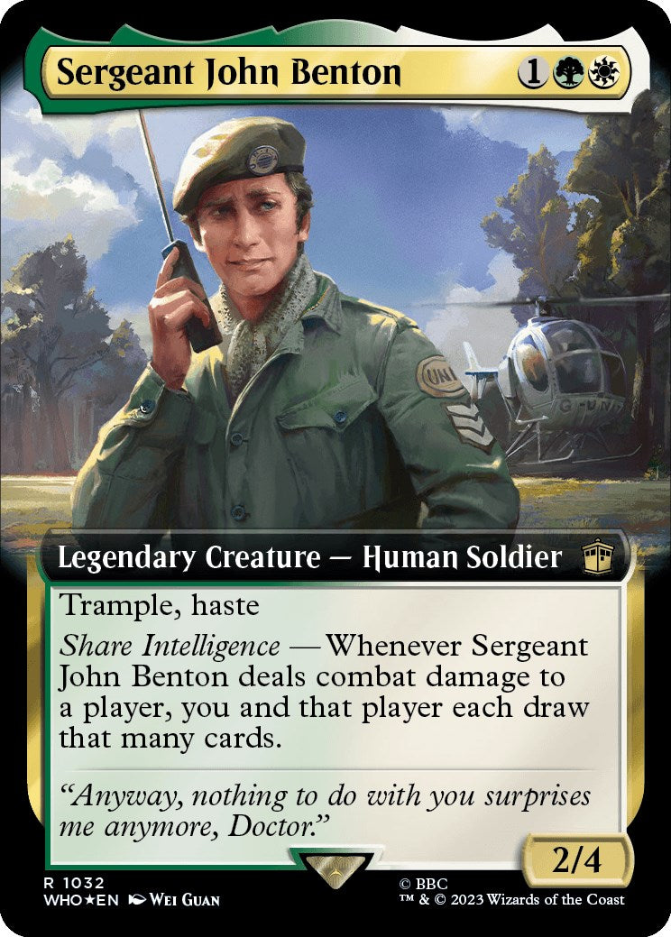 Sergeant John Benton (Extended Art) (Surge Foil)