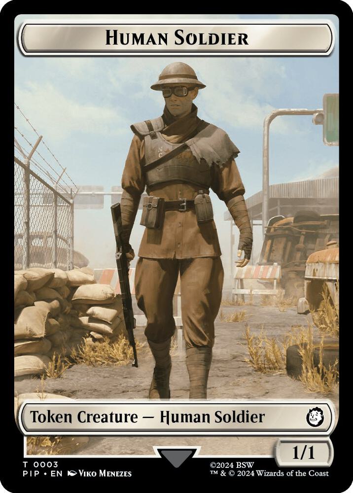 Treasure (0019) // Human Soldier Double-Sided Token (Back)