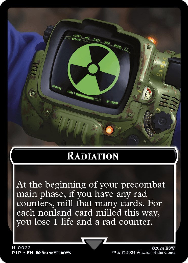 Radiation // Warrior Double-Sided Token
