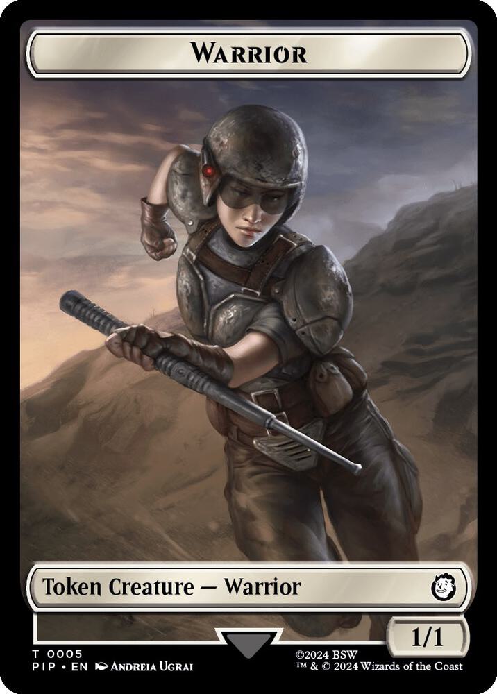 Radiation // Warrior Double-Sided Token (Back)
