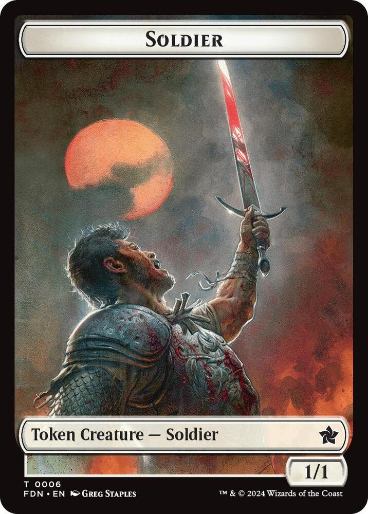 Rabbit // Soldier Double-Sided Token (Back)