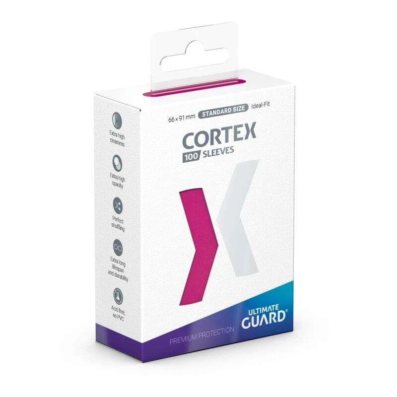 Cortex Sleeves Standard Size - Glossy Pink (100ct.)