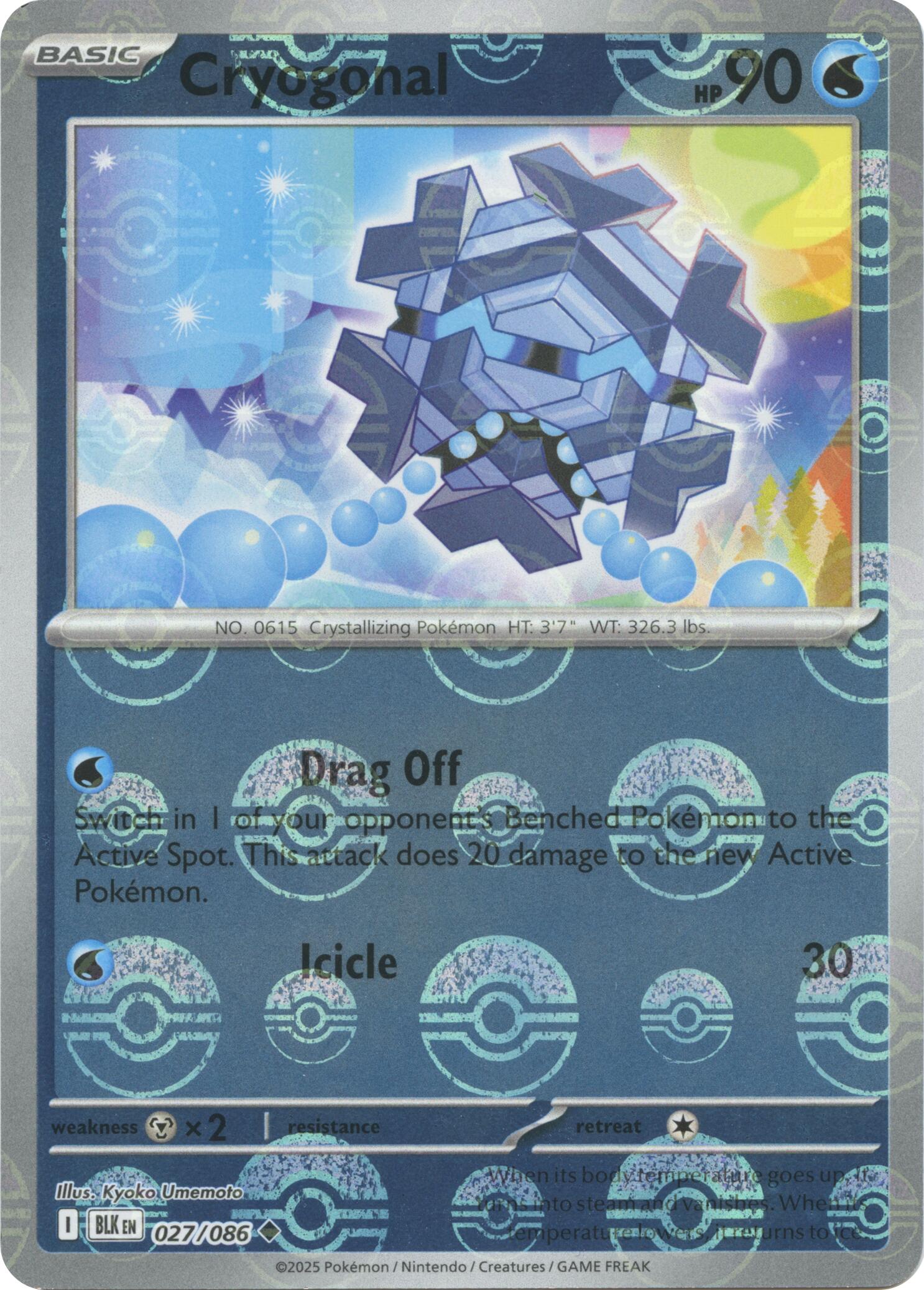 Cryogonal (Poke Ball Pattern)