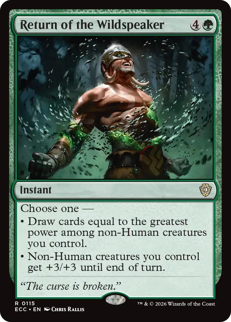 Return of the Wildspeaker