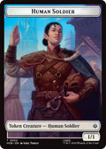 Human Soldier // Treasure (0012) Double-Sided Token