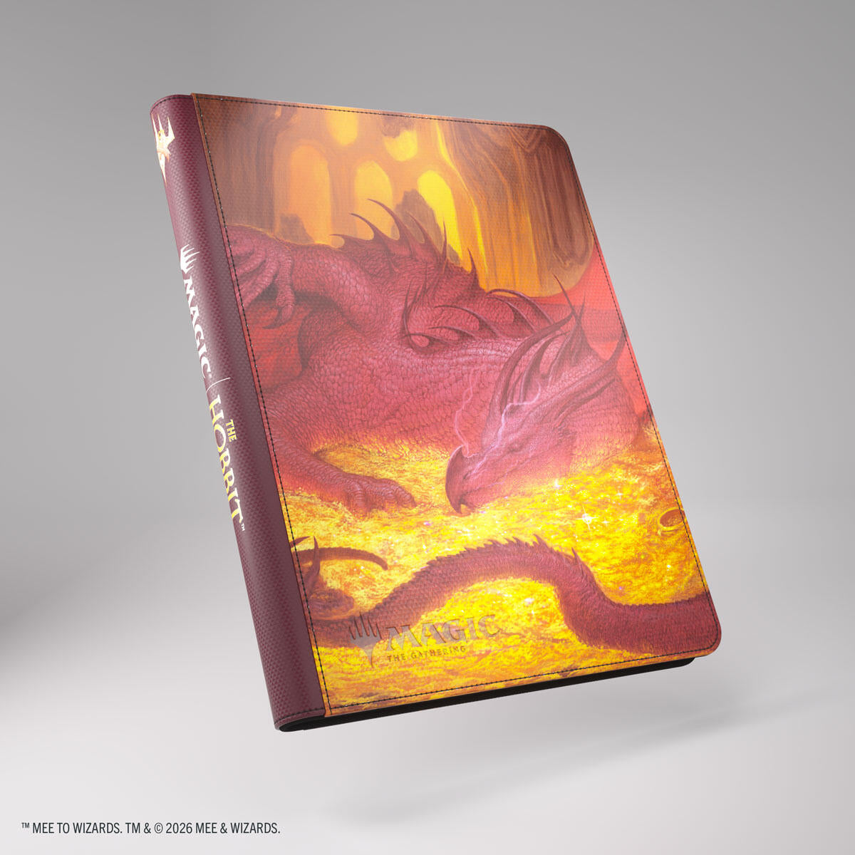 Magic: The Gathering The Hobbit Zip-Up Album 18-Pocket - Smaugs Mox Amber