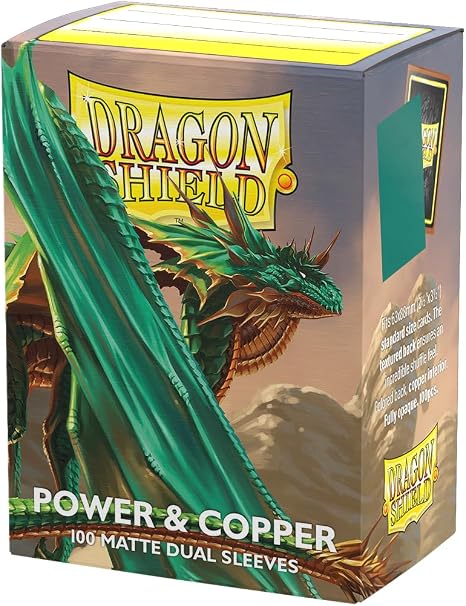 Dragon Shield Sleeves: Standard DUAL- Matte Power & Copper (100 ct.)