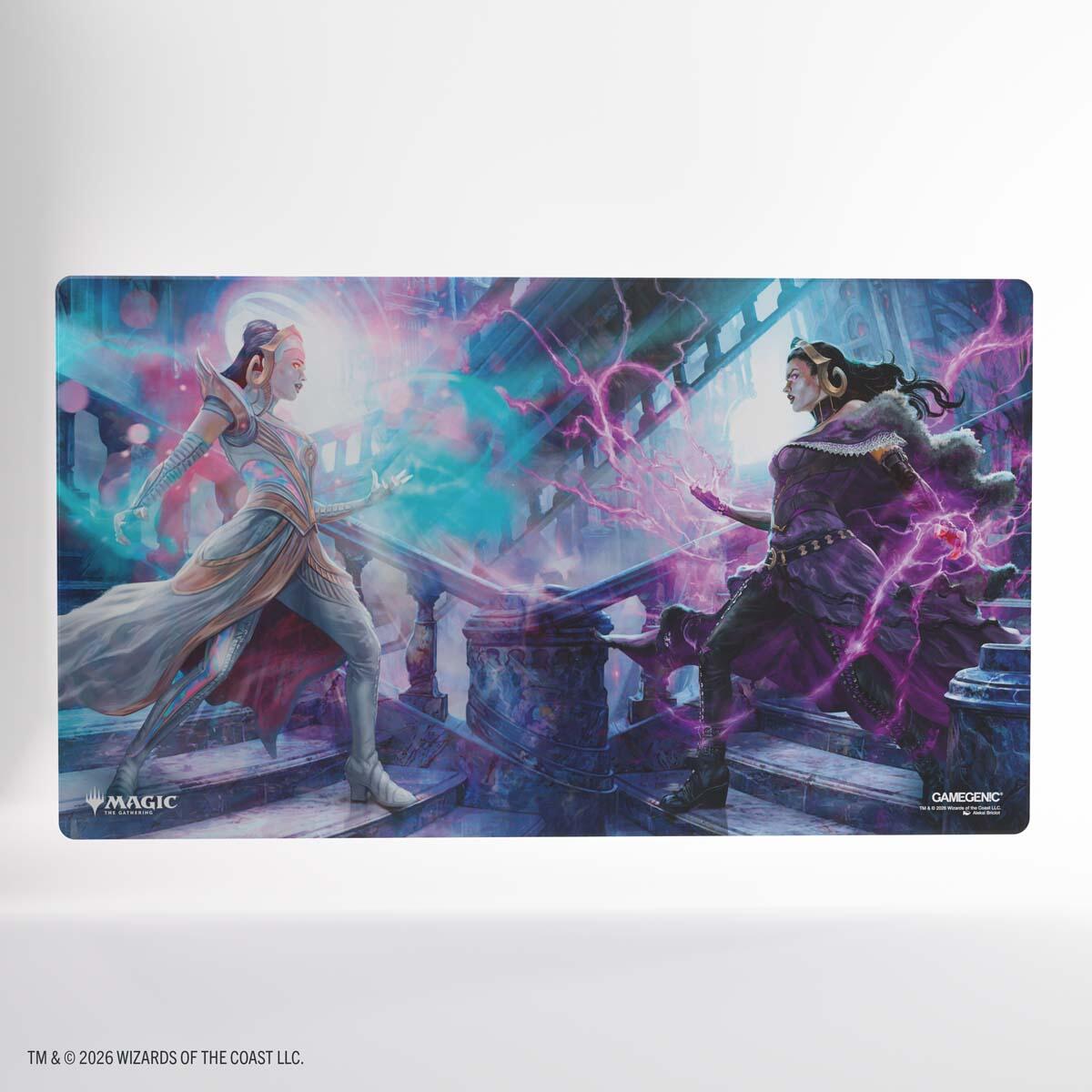 Magic: The Gathering Reality Fracture Shiny Playmat - Liliana, Devoted Healer/Liliana, Callous Necromancer