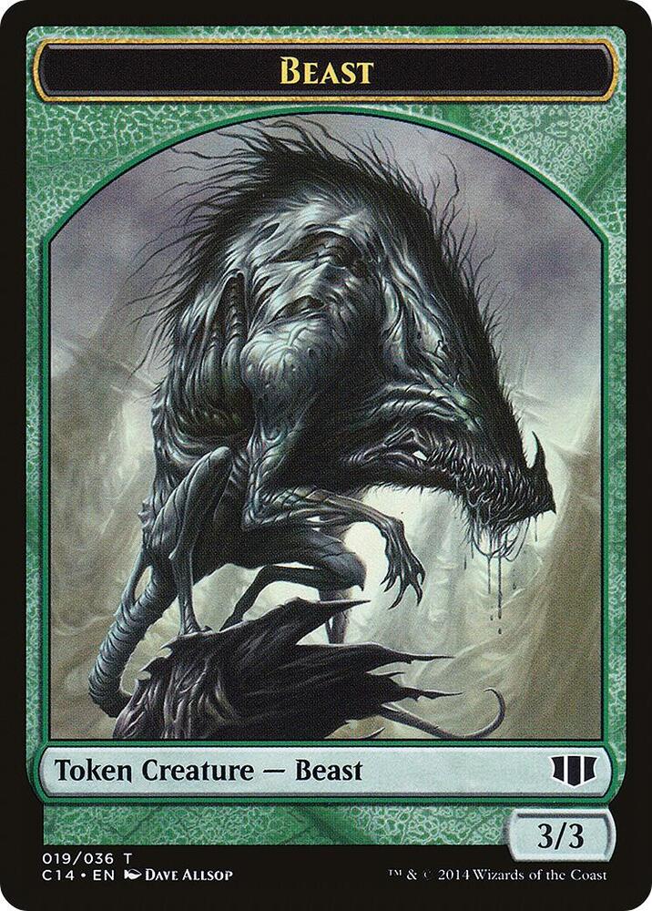 Elemental // Beast (019) Double-Sided Token (Back)