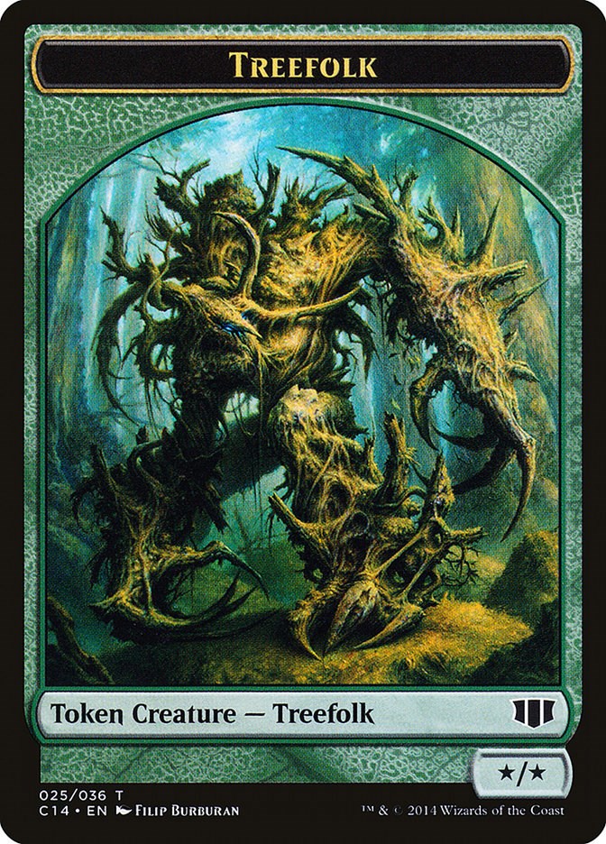 Treefolk // Wolf Double-Sided Token