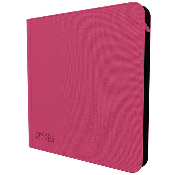 Arcane Fortress 9-Pocket Zippered Binder: Solid Color - Pink