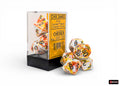 Brush Sunrise/black Polyhedral (7-Dice Set)