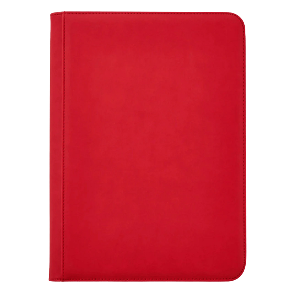 Arcane Fortress 9-Pocket Zippered Binder: Solid Color - Red